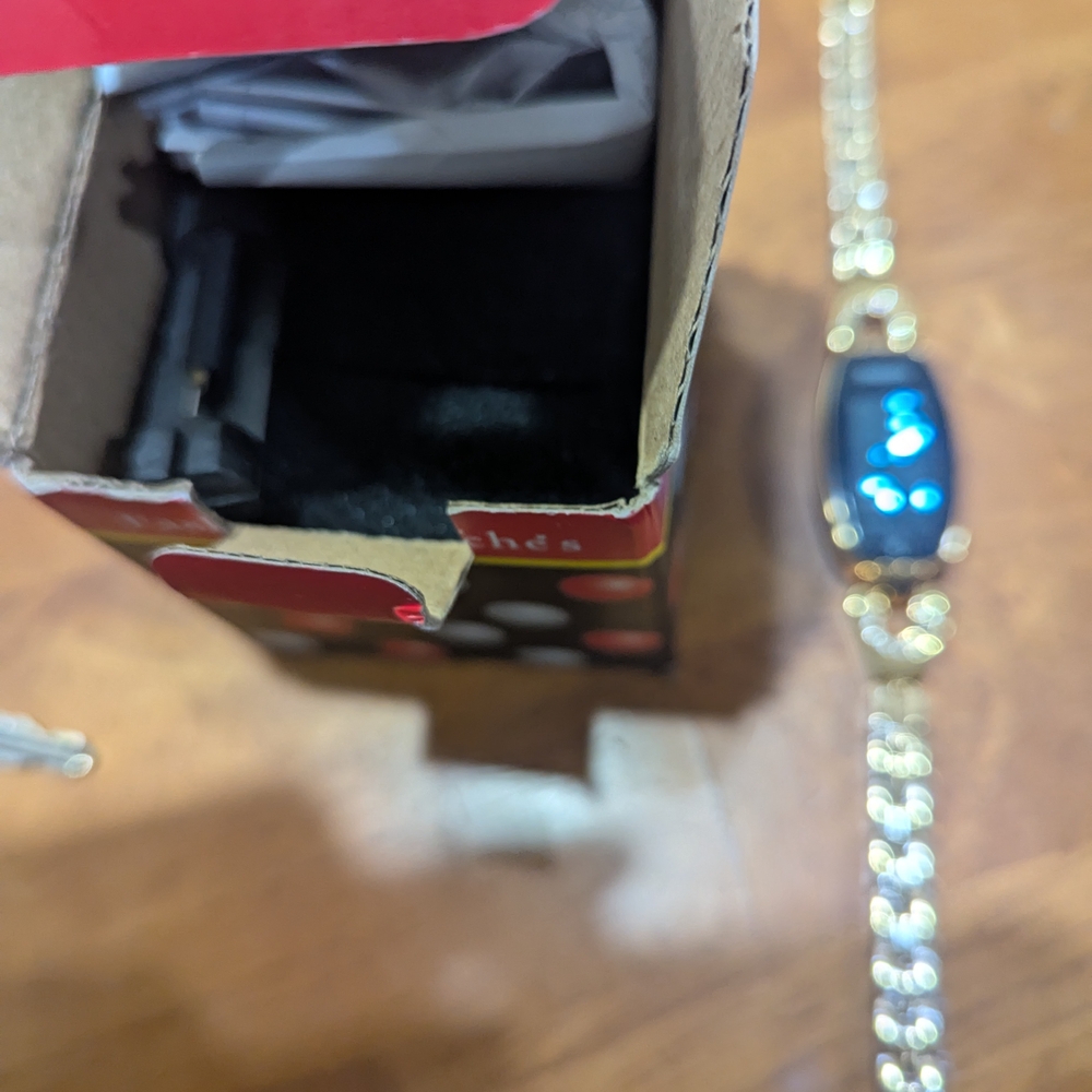 Gold-Tone Women's Digital Bracelet Smartwatch - Picture 2 of 8